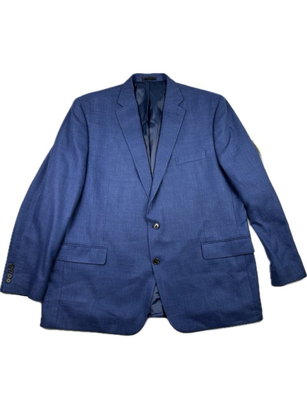 lauren ralph lauren Men’s Suit Blazer Navy Blue Polyester Linen 52L Black Label